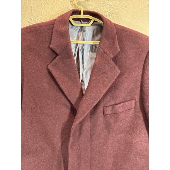 Samuel Windsor Long Wool Jacket Mens Long Overcoat Wool Cashmere Coat Size 42 - Picture 2 of 8